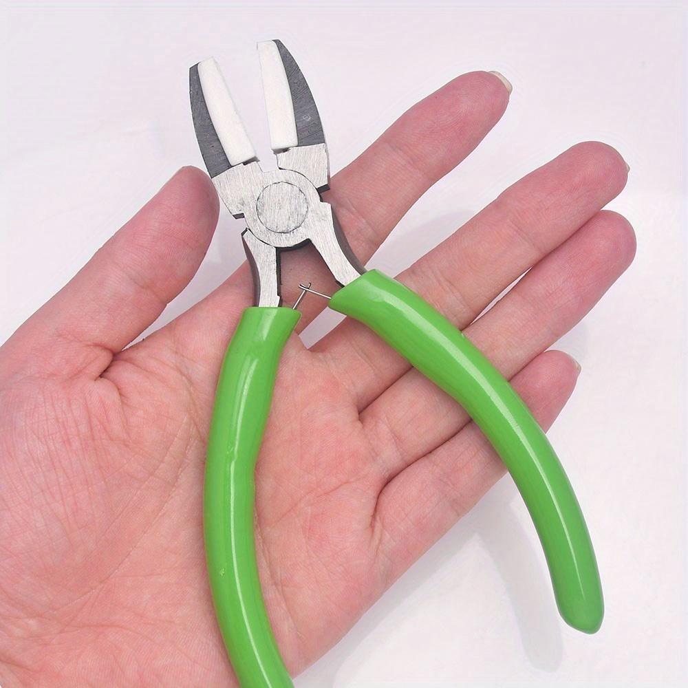 1Pc Nylon Jaw Pliers Carbon Steel Nose Plier For Jewelry Bending Beading Pliers Polishing Handmade Jewelry Making Craft Tools