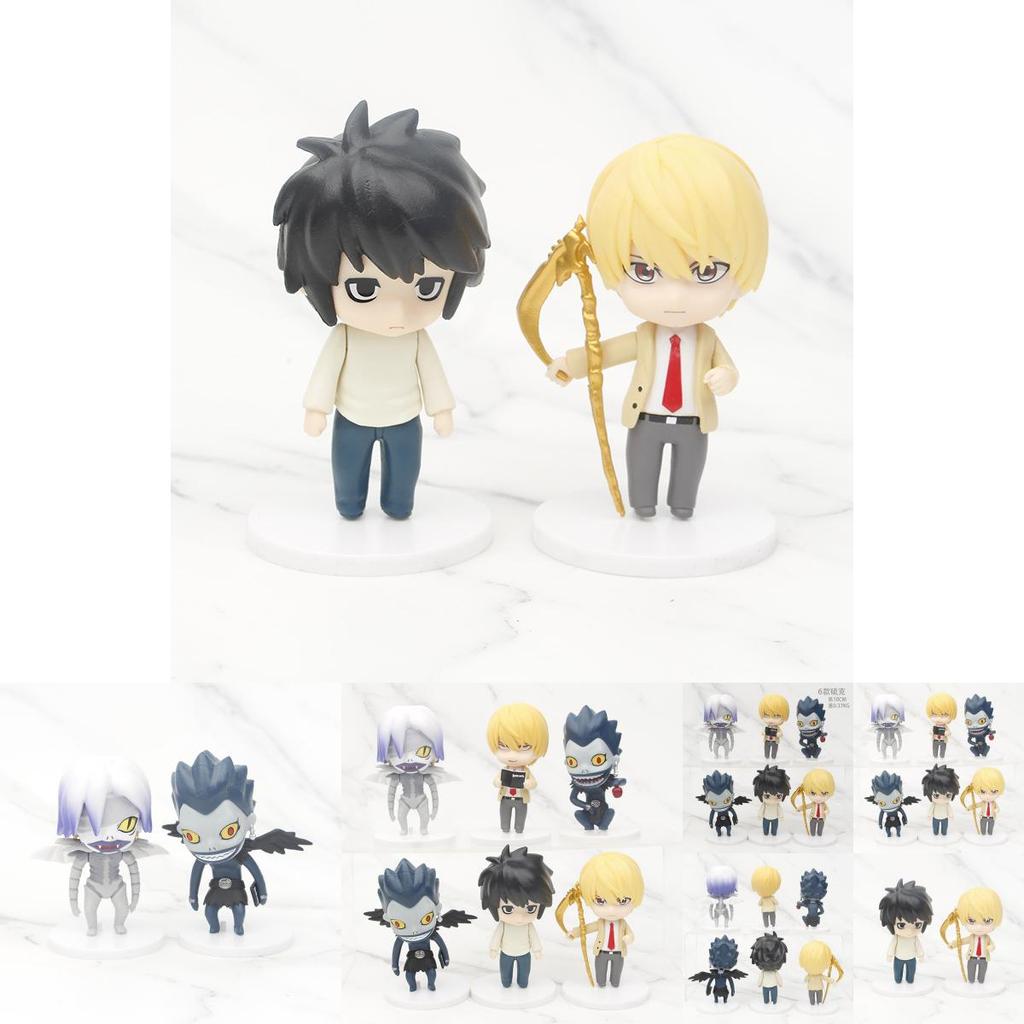 Death Note Zestaw Figurek Akcji Szczegółowe Modele PCV z L Light Ryuk Rem Kolekcjonerskie Figurki