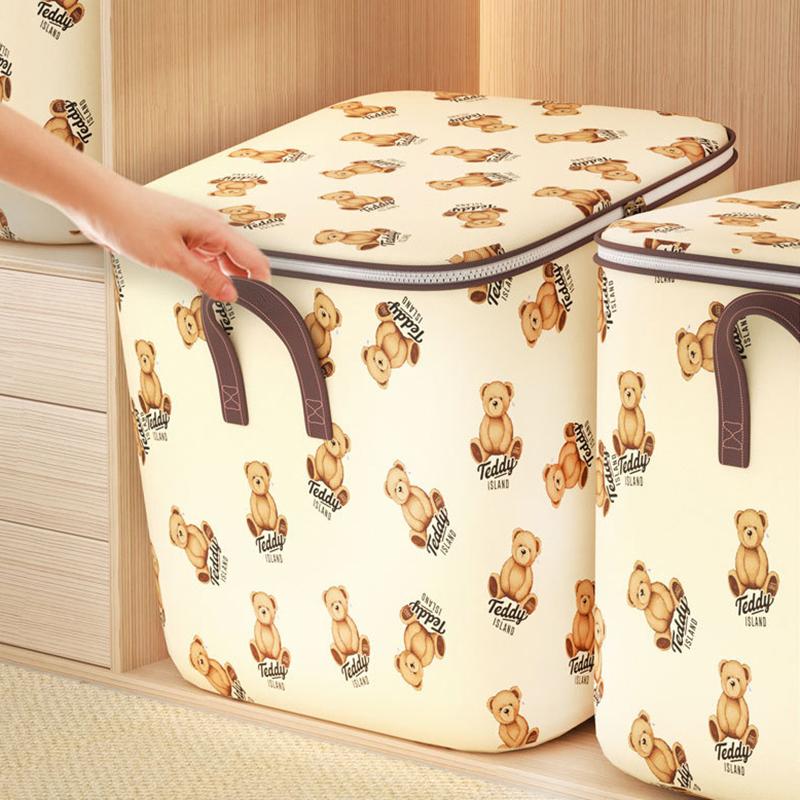 Large Capacity Clothes Storage Bags Closet Organizers Storage Bins Foldable Storage Toy Containers Box Dust-Proof Moving Bag