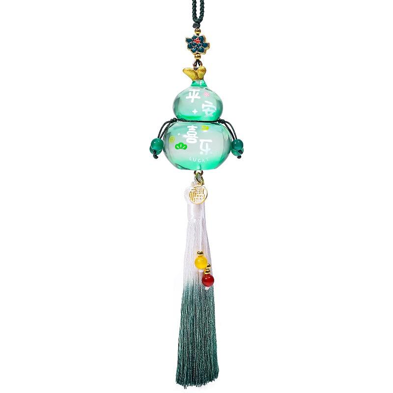 Suspensions de Voiture Gourde, Décoration de Rétroviseur Intérieur Suspensions de Voiture, Gourde Fulu en Résine Cadeau Atmosphère Suspensions de Voiture