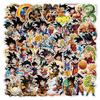 Dragon Ball & One Piece Waterproof Graffiti Stickers - 50/100 Pack for Phone, Fridge, Luggage, Notebook & Journal Decoration