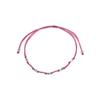 Bracelet Luxenter en coton rose avec finition en argent sterling 925 - Buawe