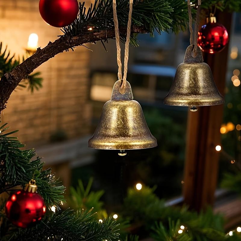25-Piece 38mm Vintage Handmade Metal Bells for DIY Wind Chimes, Wedding Decor, and Christmas Tree Ornaments