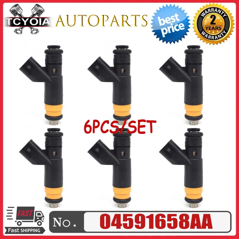 

6Pcs/Lot New 04591658AA Fuel Injector For CHRYSLER DODGE PLYMOUTH 300M CONCORDE INTREPID LHS PROWLER INTREPID 3.2L 3.5L