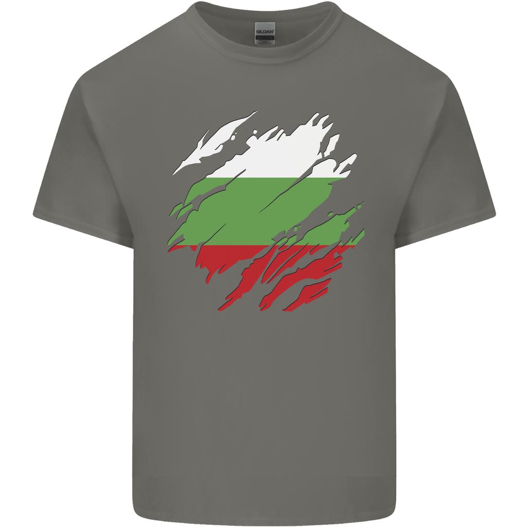 Torn Bulgaria Flag Bulgarian Day Football Unisexs Light Cotton TShirt