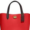 New COACH Willow Split Cow Leather Tote Bag, Shopping Bag, Shoulder Bag, Crossbody Bag, Handbag Medium Size Women's Red C8561-B4PJ6