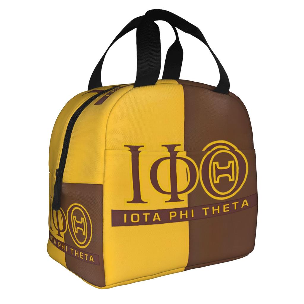 IPT Checkered Plaid African American Fraternity Insulated Lunch Bag for Portable Iota Phi Theta 1963 Thermal Cooler Bento Box