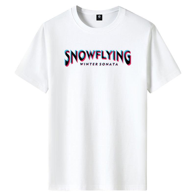 M-6XL Pure Cotton Mens T-shirt Short-sleeved Round Neck Boy Tee Shirt