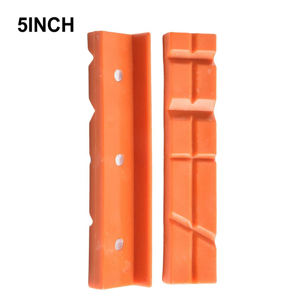 2pcs Bench Vice Jaw Pads 4/5/6 Inch Magnetic Vise Protection Strip Jaw Rubber Metal Vise Bench Machine Drill Press Accessoris