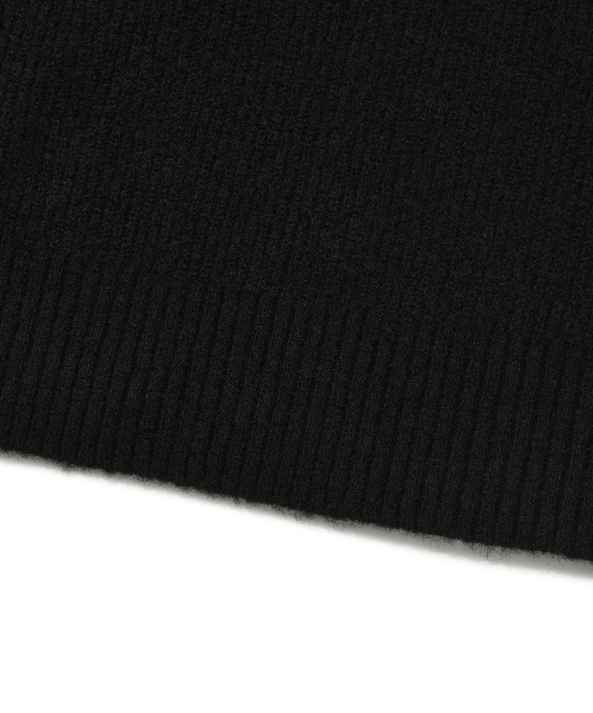 FALLETT Slit Button Knit Black