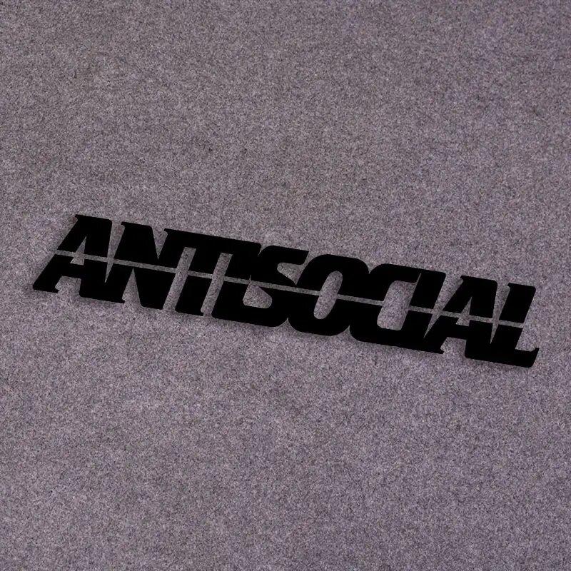 "ANTISOCIAL"Stickers,cool & Funny stickers,Decoration for Car Truck Motorcycles  Laptop
