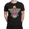 Colorful Sugar Skull Sombrero TShirt Day of the Dead Design Mens Friendly DOTD