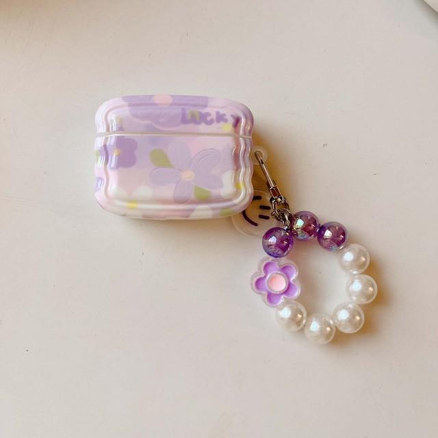 

Imd Lucky Flower кулон-брелок со смайликом, беспроводной Bluetooth чехол для наушников для Apple Airpods 1 2 Pro 3 2nd Wavy Charging Box For Airpods Pro