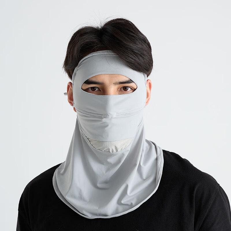 MEET SUNNY Ice Silk Sun Protection Face Mask with Neck Guard