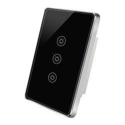 2023 New Luxury Tempered Glass Aluminum Frame Tuya WiFi Smart Switch Zigbee Smart Light Wall Switch