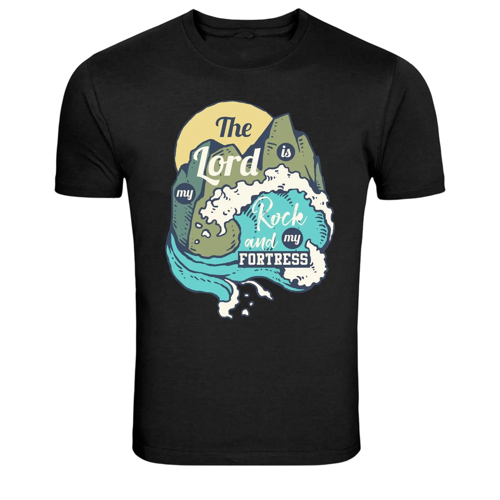 The Lord Is My Rock Christian Faith Scripture T-Shirt XXXL