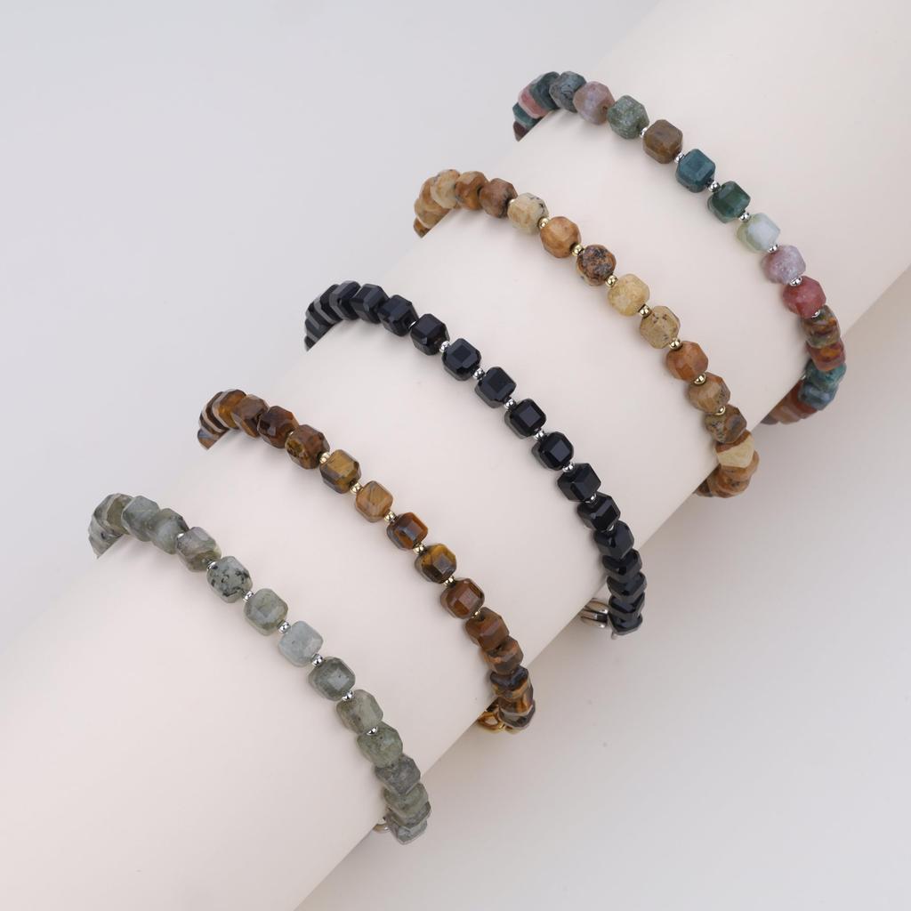 Koai 5mm Onyx Cubic Zirconia Power Stone Bracelet for Men