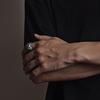 Buyee 925 Sterling Silver Big Ring Finger Cute Owl Open Ring for Women Man Fashion Animal Rock Punk Fine Jewelry Circle
