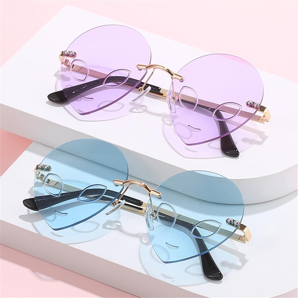 Rimless Halloween Sunglasses Party and Masquerade UV Protection Frameless Shades Halloween Costume Accessories Colorful