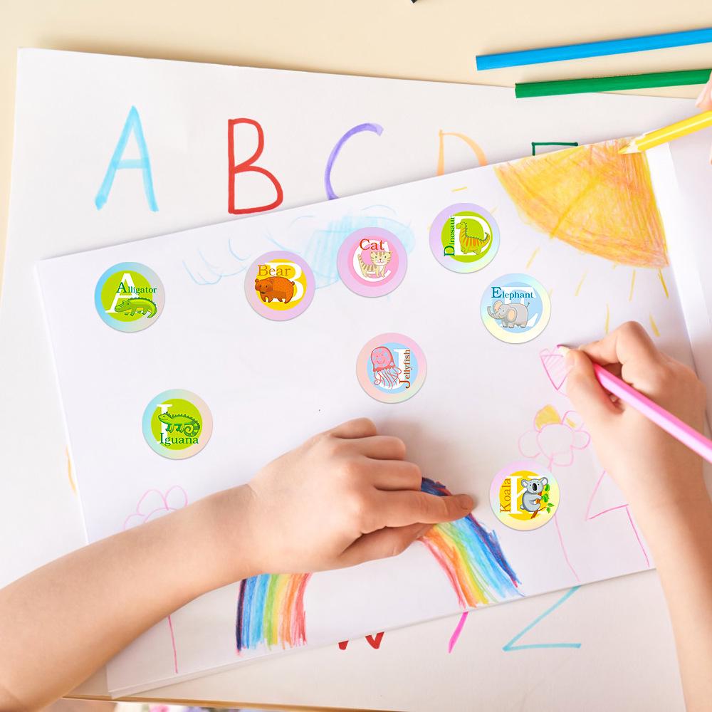 Waterproof Colorful Alphabet Stickers: European & American Home Décor, Personalized Toys & Stationery