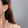 Elegant Flower Screw Earrings for Women Light Luxury High-end Elegant Temperament Earrings