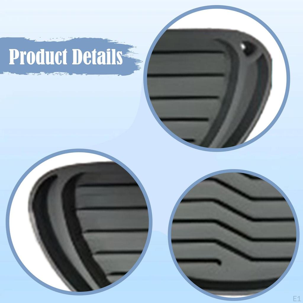 2x Refrigerator Drip Tray Mat for Kitchen Reusable Black Fridge Accessories Collector Protector