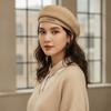 Warm Painter Cap Solid Color Winter Beanie Sunshade Bonnet Woolen Beret  Casual Outfits