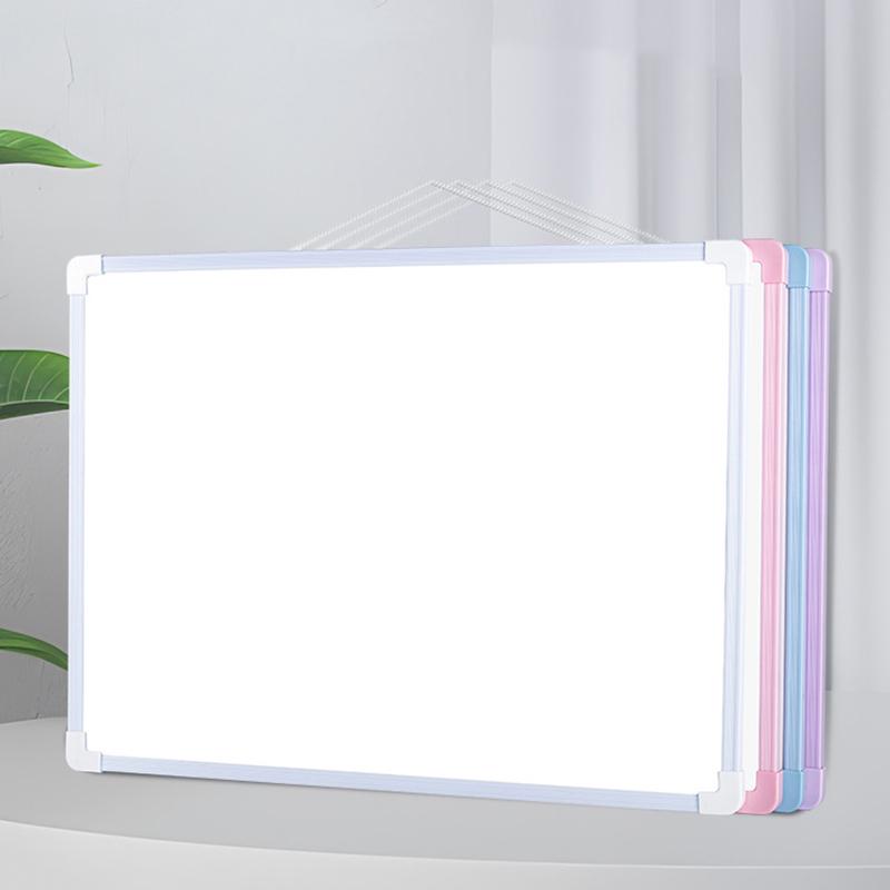 1 Set 16" X 12" Wall Mounted Whiteboard Small Double-Sided Graffiti Drawing Board With 3 Markers & 4 Magnets Dry Erase Board