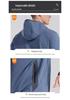Men's Quick-Dry Running Suit: Spring/Summer Jacket with Printed LOGO for Fitness and Morning Runs