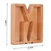 Creative Wooden Piggy Bank Twenty-Six Letter Coin Money Saving Box Storage Customized Name Wood DIY Letter Kids Money Bank Gift