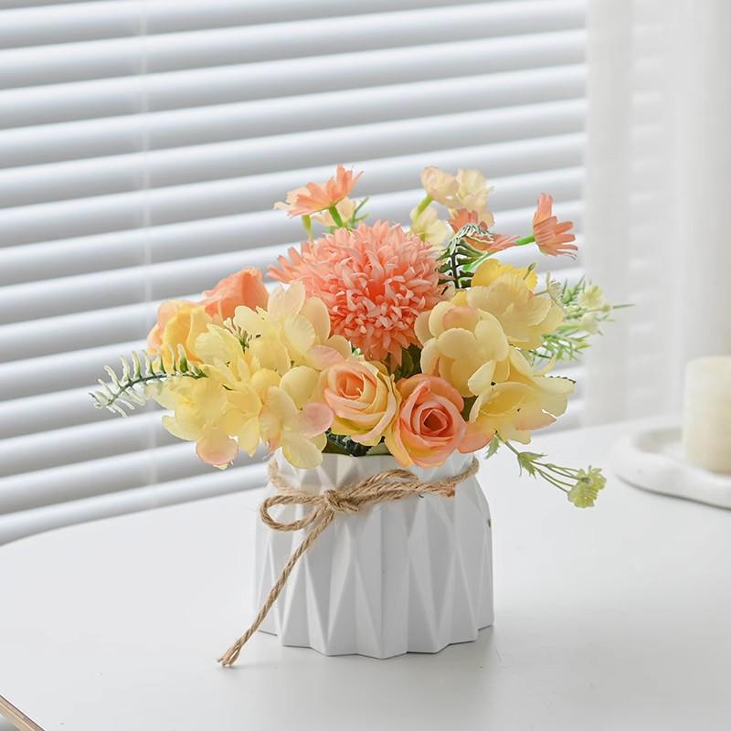 Indoor Artificial Flower Bouquet Decor for Office or Living Room