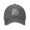 Retro Vintage 1978 Dárek k narozeninám Baseballové čepice Módní Opotřebovaná Praná Snapback Klobouk Unisex WoUnisex Letní Padnoucí Čepice Klobouk