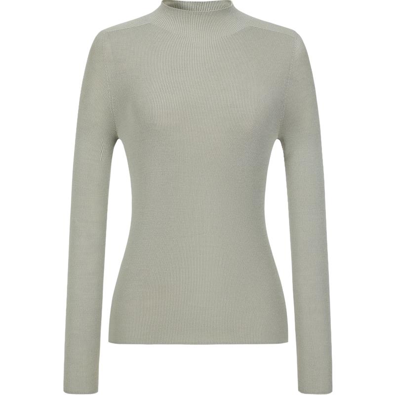 

Jiuzi Annakou Elegant 100% Wool Turtleneck Knit Sweater for Women M
