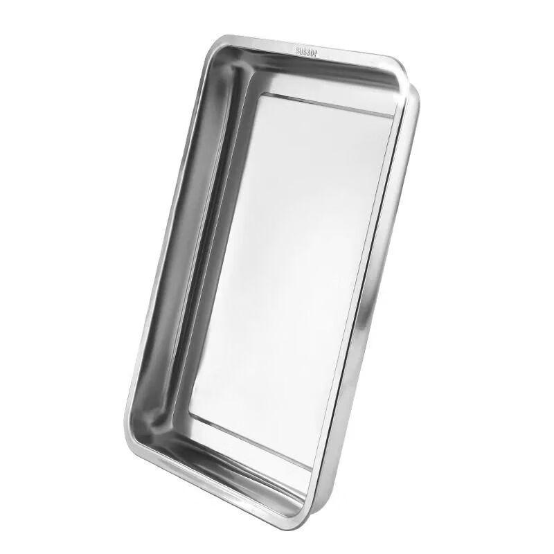 Rectangular Stainless Steel Serving Tray