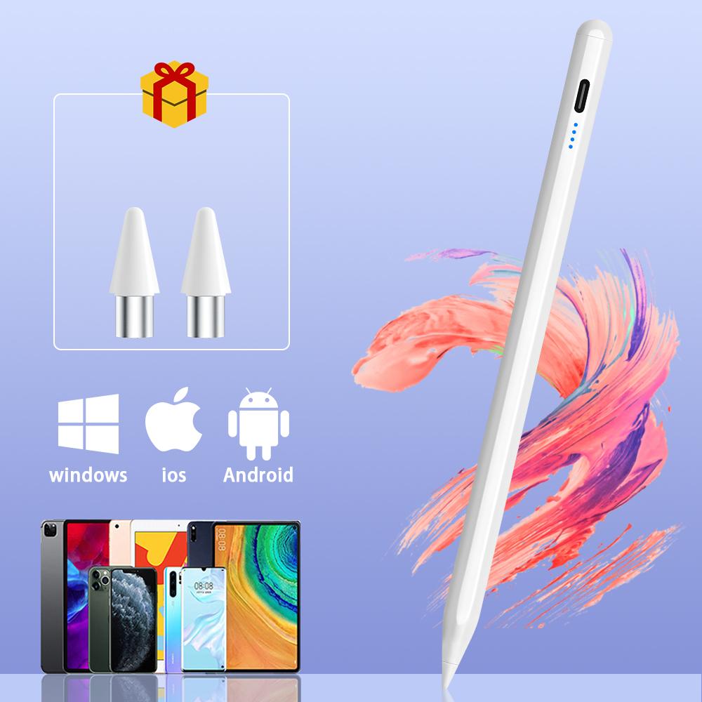 

Универсальный стилус для Android IOS Windows, емкостный сенсорный экран для iPad Air 11 2024, Apple Pencil для Huawei Matepad 11.5s, ручка для планшета Xiaomi белый