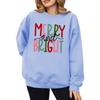 2025 Autumn/Winter Women's Trendy Christmas Casual Round Neck Printed Hoodie