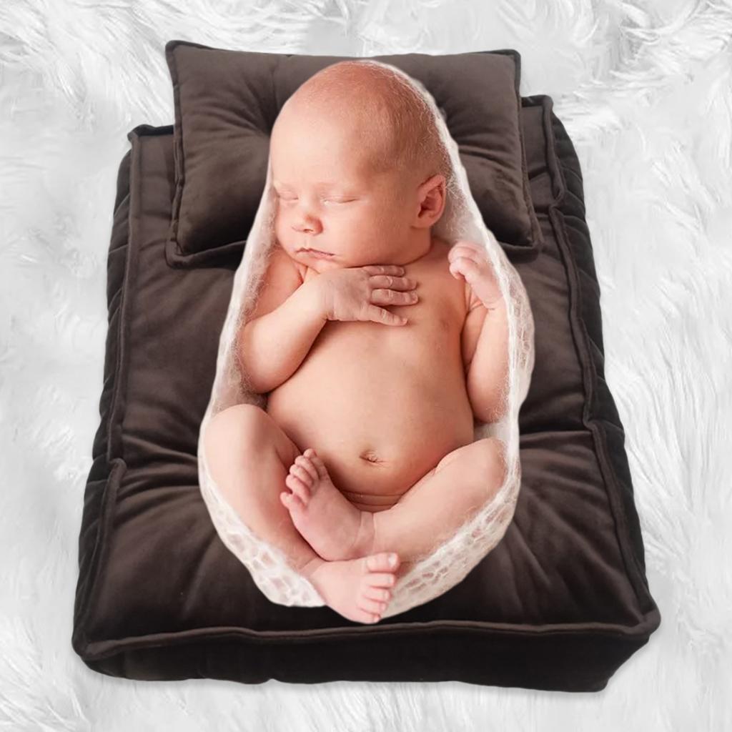 Breathable Infant Newborn Photography Prop Blanket Pillow & Mattress Set