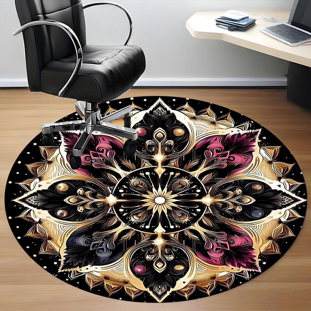1pc Mandala Artwork Chair Carpet for Office Non-Slip Mat for Office - Decorative Floor Mat  Yy251030271