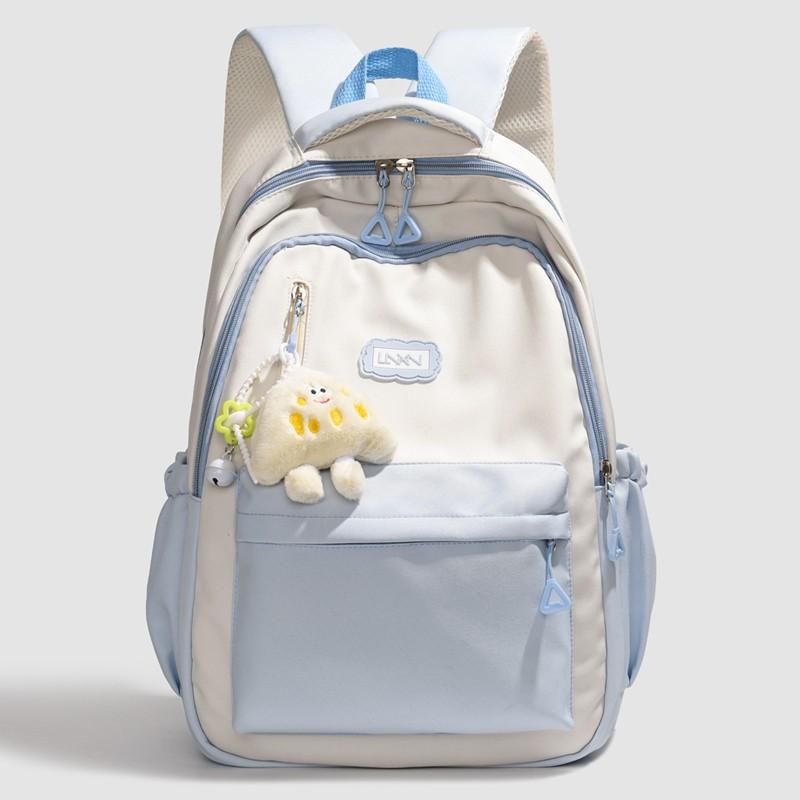 Spring New High-value School Bags Fresh Sweet Primary School Girl Students Book Bag for Grade 3-6 High Quality Nylon Lightweight Backpack with Pendant