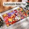 Personalized Crystal Velvet Carpet Custom Name Text,The Amazing Digital Circus Anti Slip Area Rug For Home Decoration