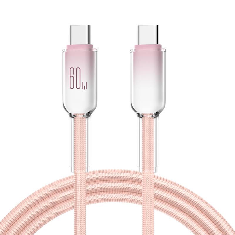 PD 60W USB Type C to Type C Cable Fast Charging Data Cord For iPhone 16/15 Huawei Samsung Xiaomi USB-C Charging Cord 1M/2M