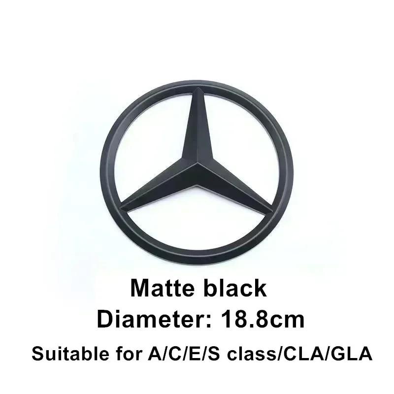 1Pcs ABS Car Front Grille Badge Decal Cover Emblem For Mercedes Benz W204 W205 W210 W211 W212 W213 C E Class GLA GLK ML GLC GLE PB8