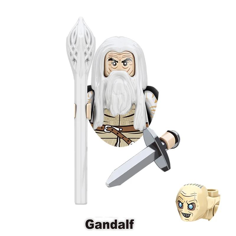 Kids Toys Medieval Film Figures Series Goblin Orcs Uruk-hai Sauron Assembly Model Small Particles Building Blocks Boys Gifts