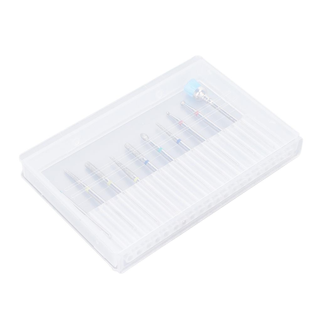 10 KS Sada Brusných Hrotů na Nehty Leštící Manikúrní Nástroje Odstraňovač Odumřelé Kůže Prstů Slitina