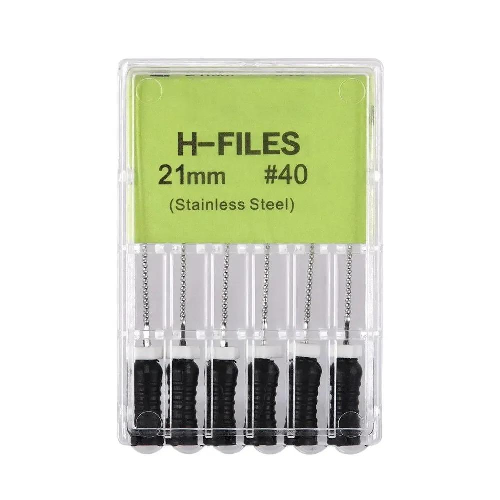 High Quality Dental H- Files Stainless Steel Hand Use Root Canal H File Endodontic Treatment File for Dentistry Instrument