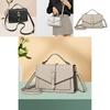 Elegant Women's Small Square Bag Multi-layer Simple Handbag Lock Commuter Bag 2023 New Shoulder Crossbody Bag
