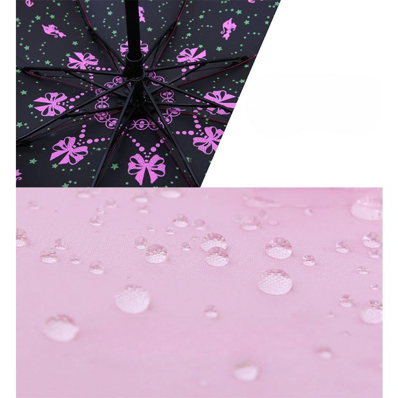 Princess Lace Sun Umbrella Vinyl Sunscreen Parasol Rain Shine Folding Umbrella Women'S Umbrella