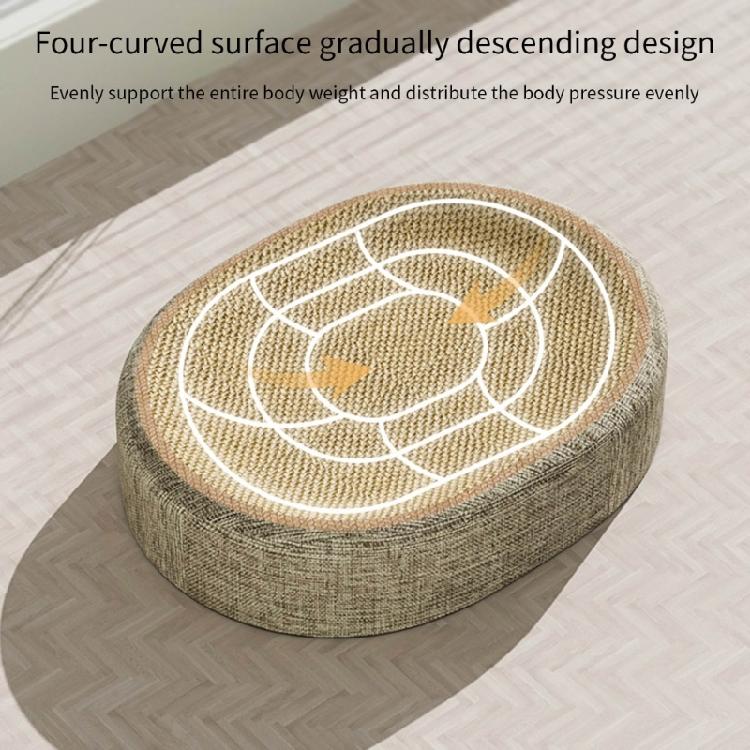 Tiragraffi a Forma Concava Supporto Ergonomico Tiragraffi Letto per Diverse Posizioni di Sonno Migliorando il Comfort dei Gatti