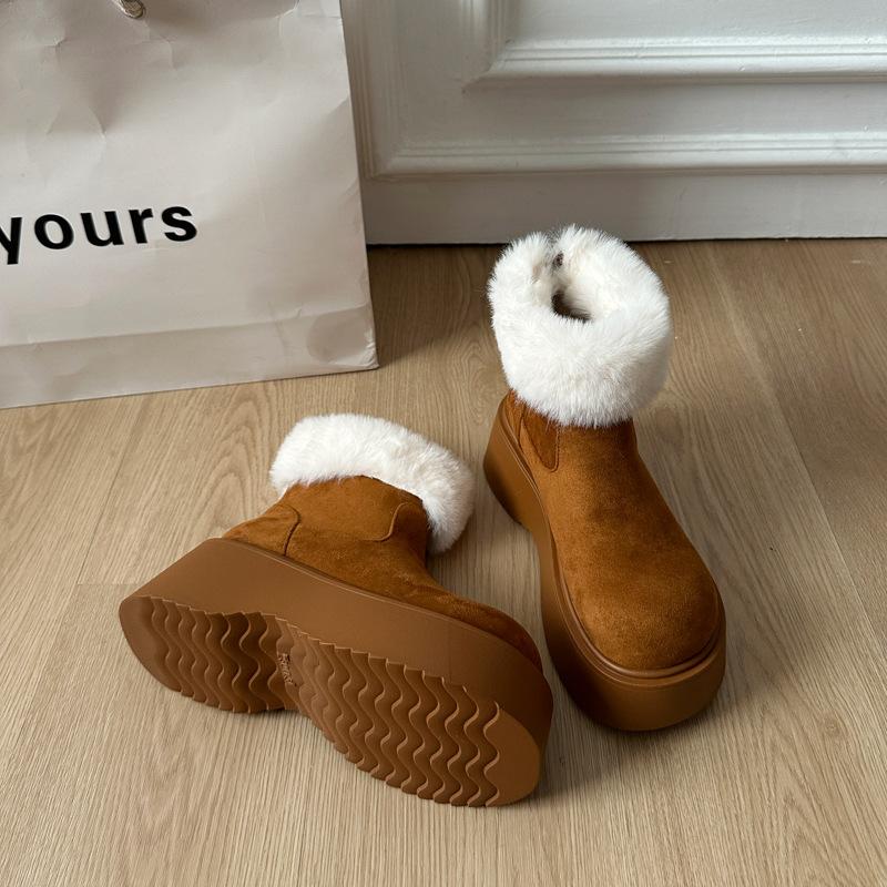 

Женские модные зимние легкие теплые непромокаемые ботинки на толстой подошве, нескользящие повседневные кроссовки, хлопковые ботинки 40 верблюд