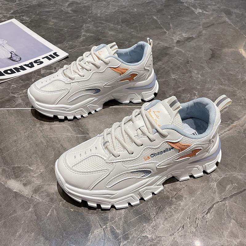 

2025 new dad shoes female student little white shoes Korean version casual platform sports versatile running shoes 2025 35